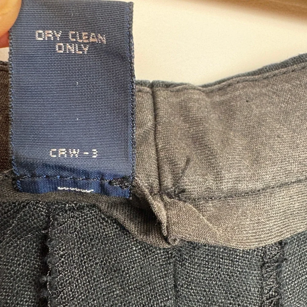 Polo Ralph Lauren Mens Linen Pants 36x32 Black Pleated Cuffed Trousers Vintage